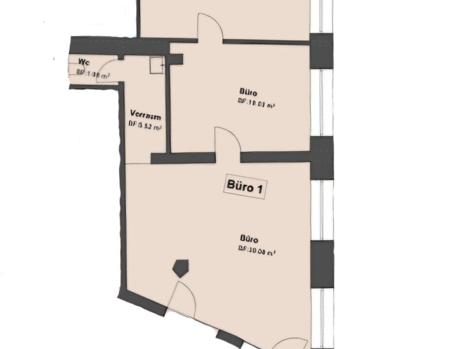 Grundriss Büro 1